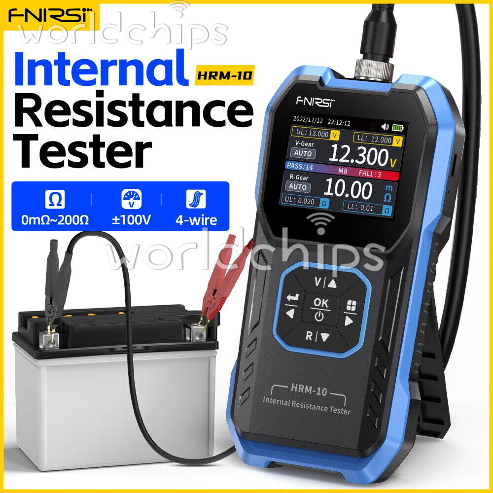 FNIRSI HRM-10 Internal Resistance Detector AC Lead Acid Li-ion Battery Tester