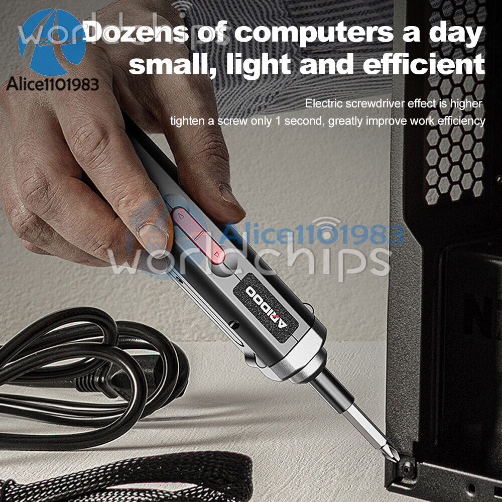 Portable Electric Screwdriver set mini Compact USB rechargeable Screw Driver