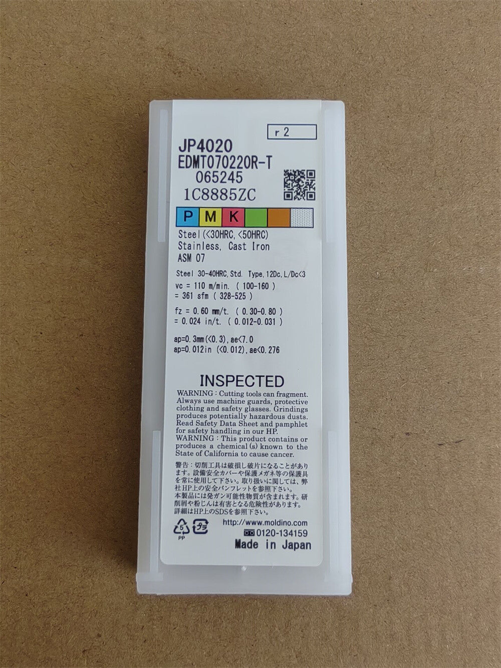 Box/10PCS Hitachi CNC Blade EDMT070220R-T JP4020 Milling Insert