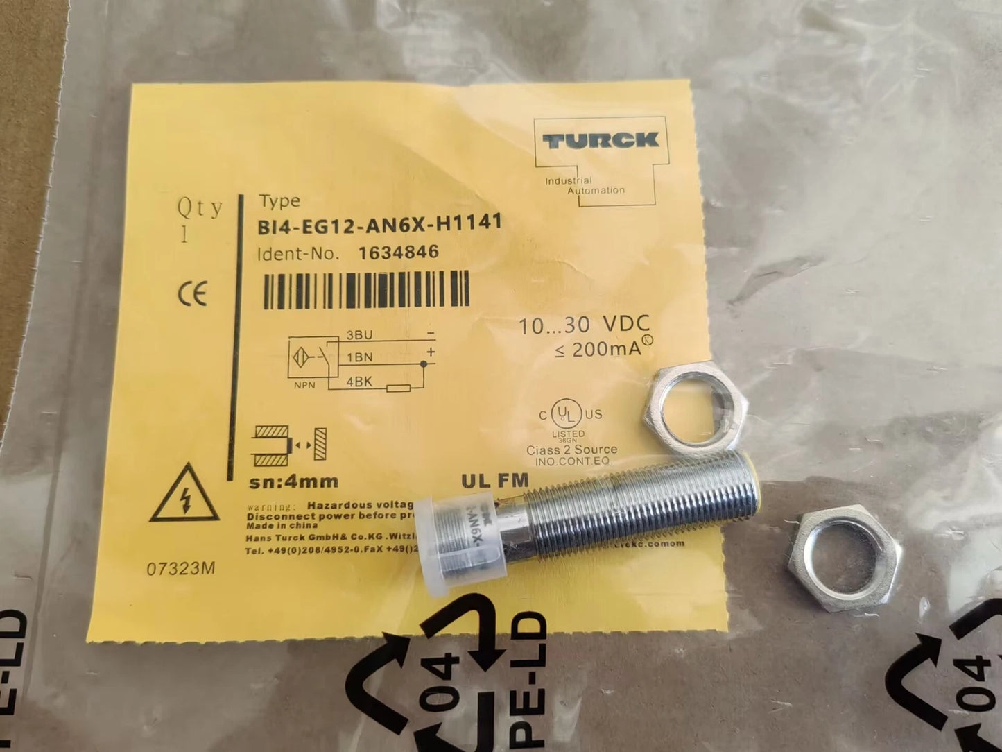 1PC  Bi4-EG12-AN6X-H1141 sensor #YT #P