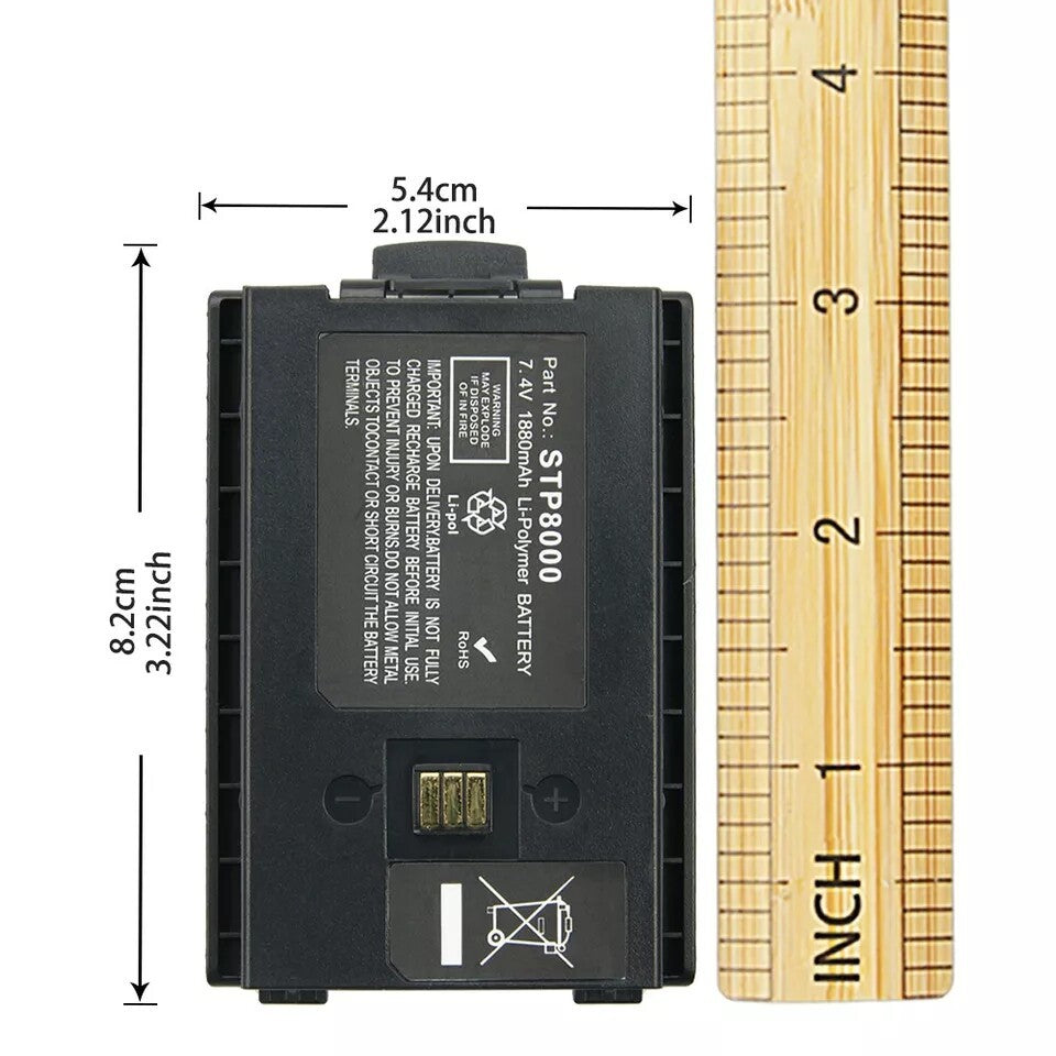 2pcs  7.4V 1880mAh Li-Ion Battery for Radio Sepura STP8000 STP8020 STP8030