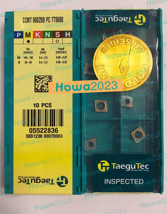 10Piece/Box Taegutec CCMT060208PC TT9080 CCMT060208 PC Carbide Insert Blade