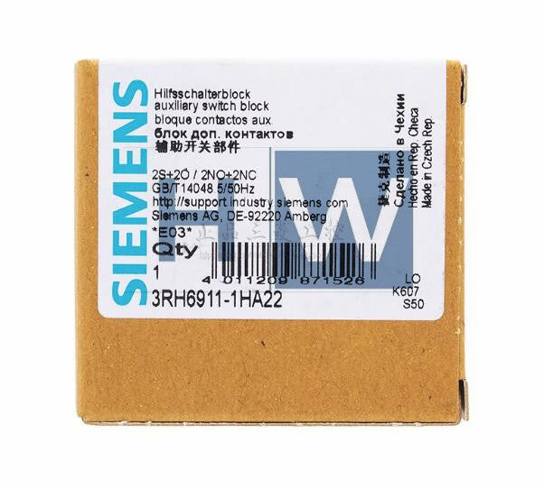 1Pcs  SIE-MENS Contactor Auxiliary Contact 3RH6911-1HA22 2no 2nc