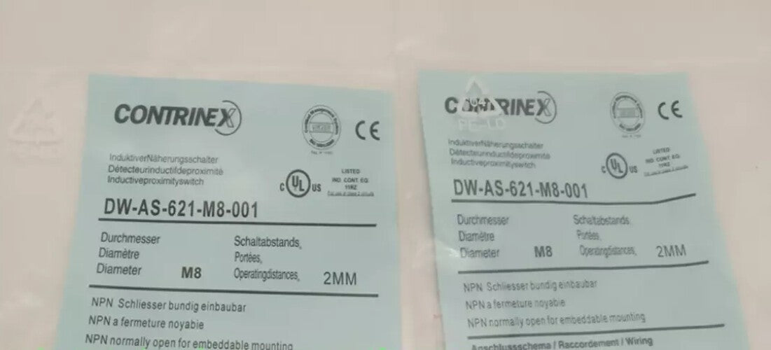 CONTRINEX DW-AS-621-M8-001 PROGRAMMABLE LOGIC CONTROLLER INDUCTIVE SWITCH SENSOR