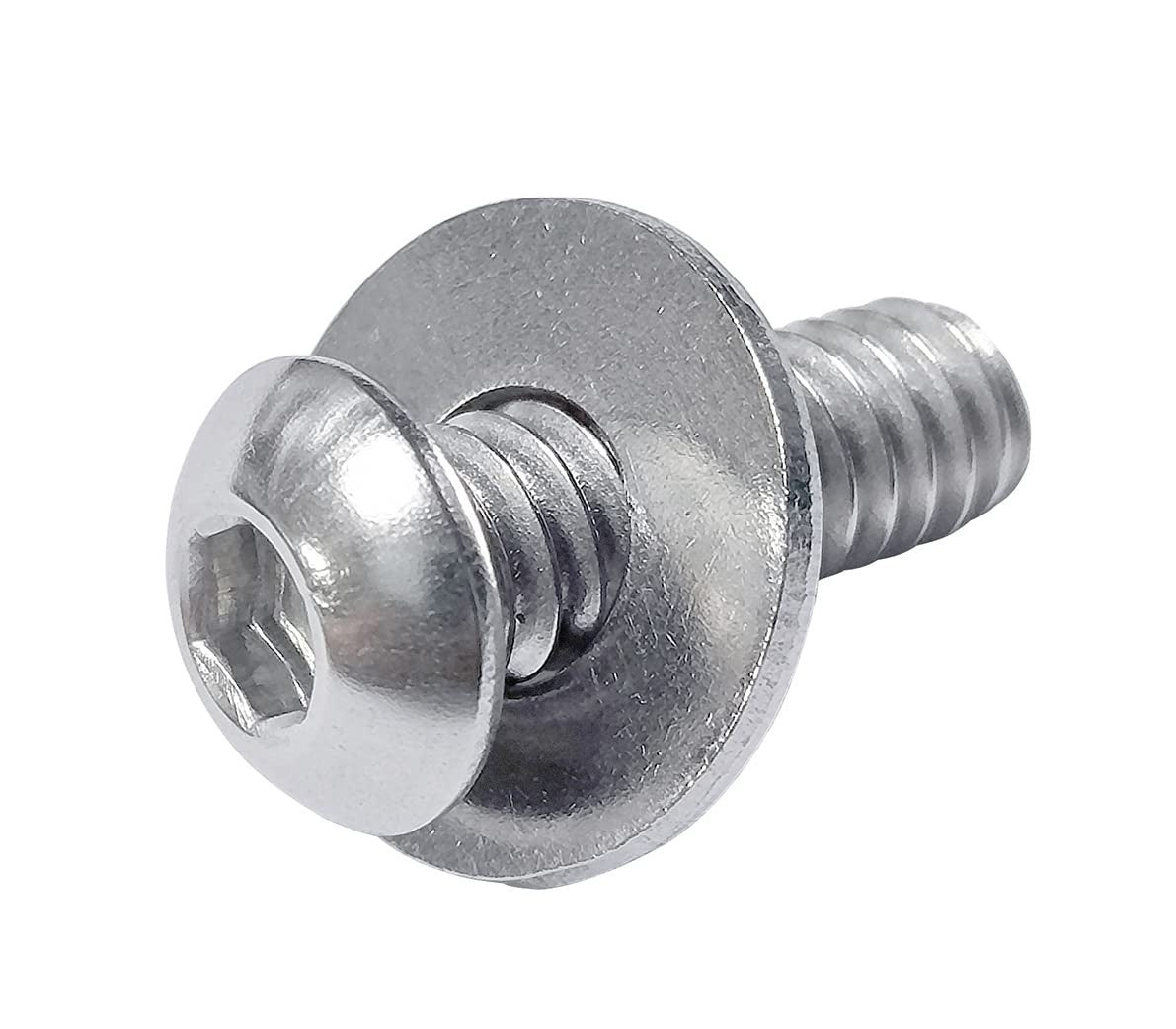 100-Pack 1/4" Stainless Steel Flat Washers, 5/8" OD, 18-8(304) Grade
