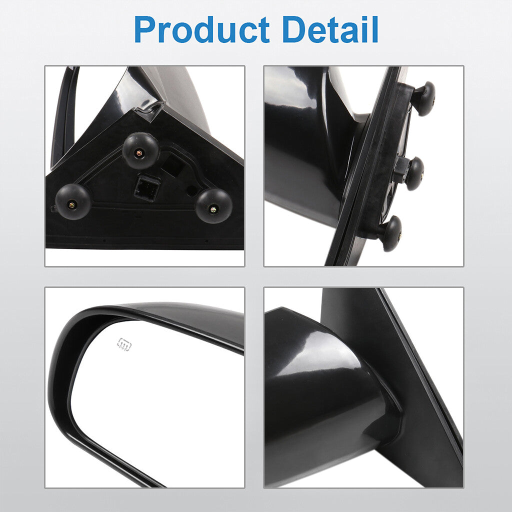 Power Mirror For 2007-2010 Hyundai Sonata Passenger Side Heated Black