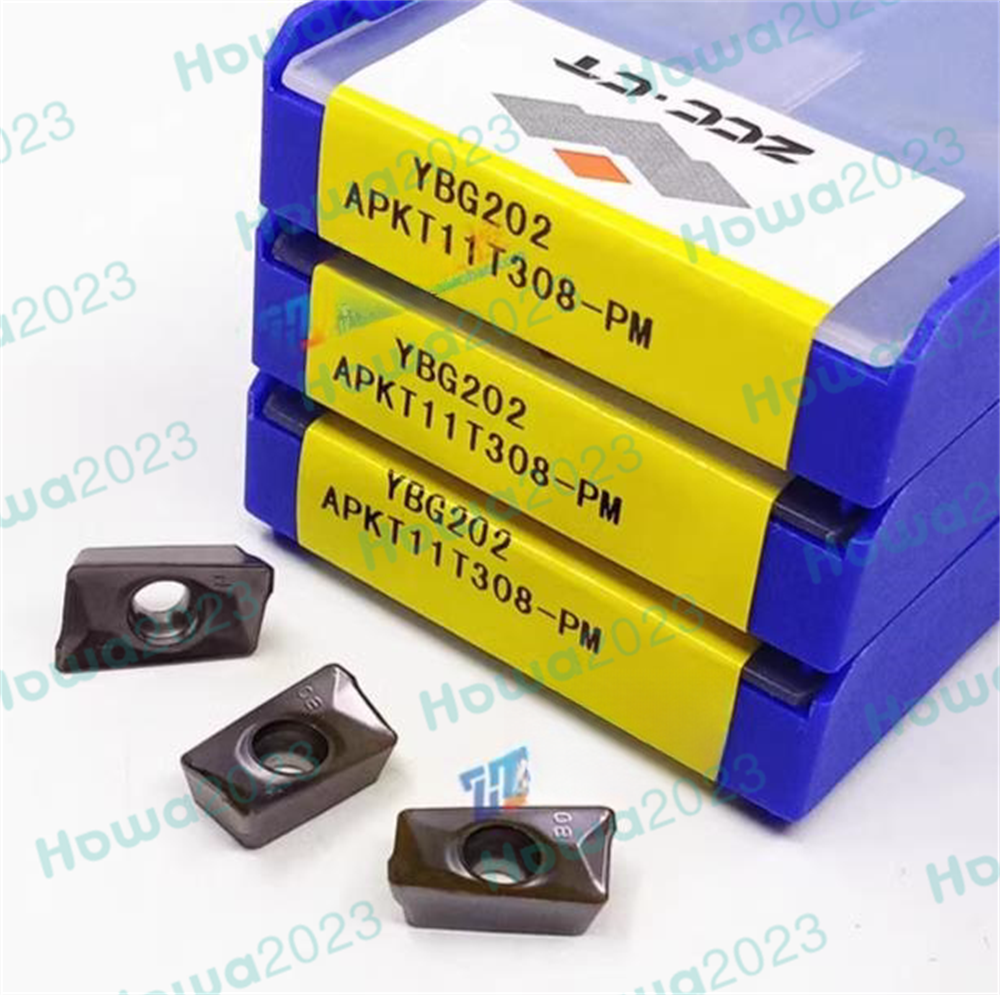 10Pcs/Box ZCC.CT APKT11T308-PM YBG202 CNC Milling Blade Carbide Insert