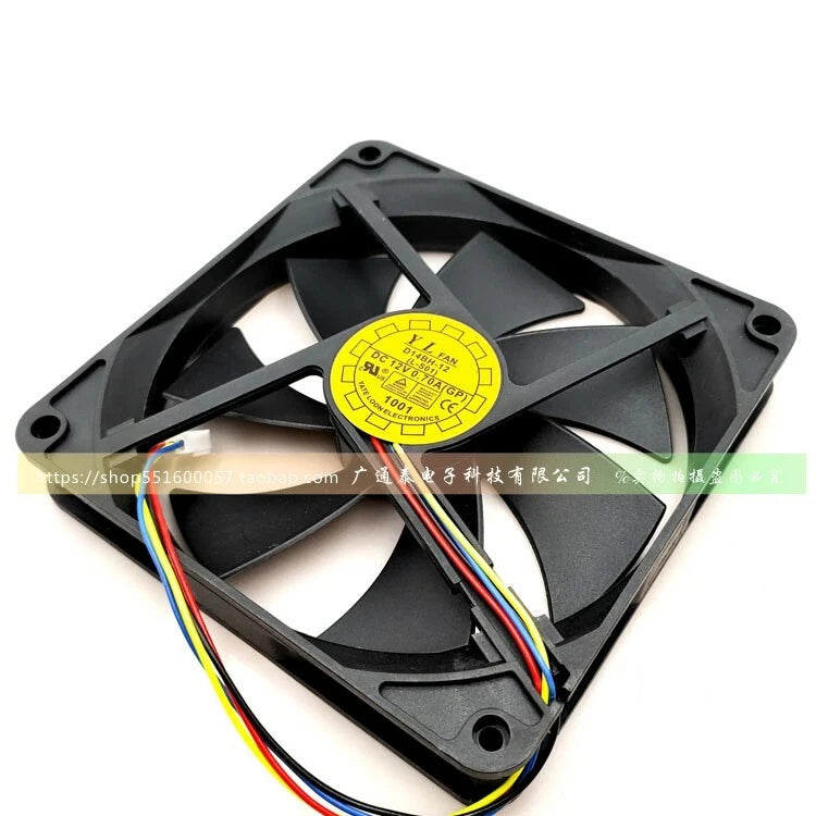 1PC D14BH-12 Fan DC 12V 0.70A 4wire 140*140*25mm Yate Loon