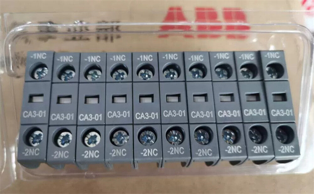 Pack/10pieces  ABB Contactor Accessory Normally Auxiliary Contact CA3-01 1NC