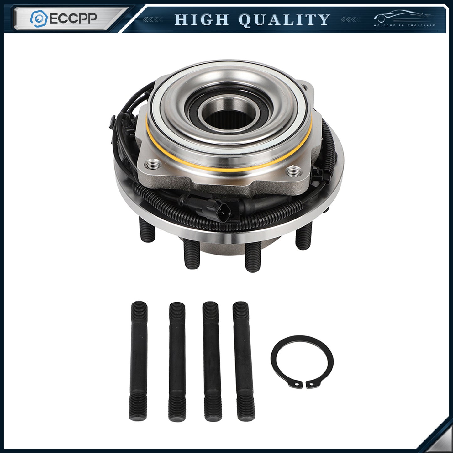 1Pc Wheel Hub Bearing Front 4WD For Ford F-450 F-550 Super Duty Cab & Chassis