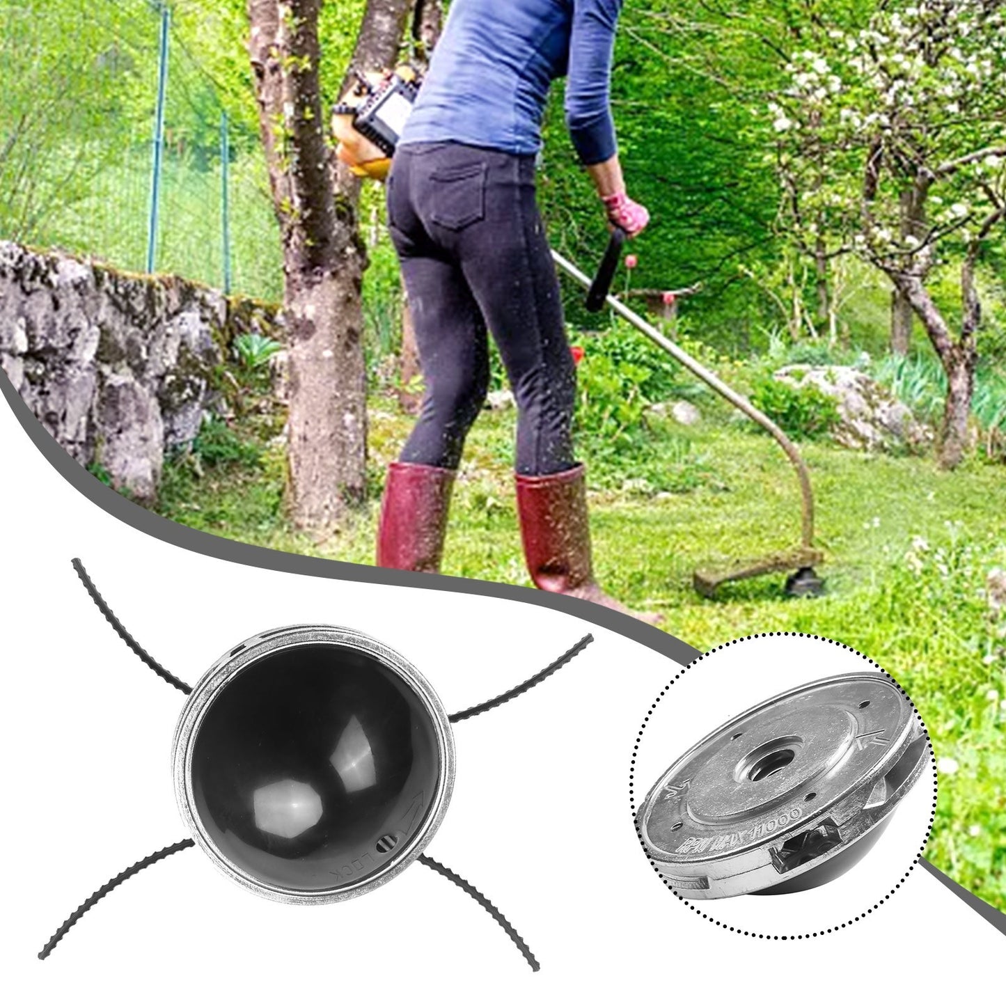 for VERSATILE Metal Trimmer Head Suitable for 25cc Machines and Line Gauges