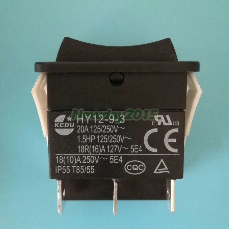 1PCS KEDU Pushbutton Switches HY12-9-3 6Pins Industrial Electric Rocker Switch