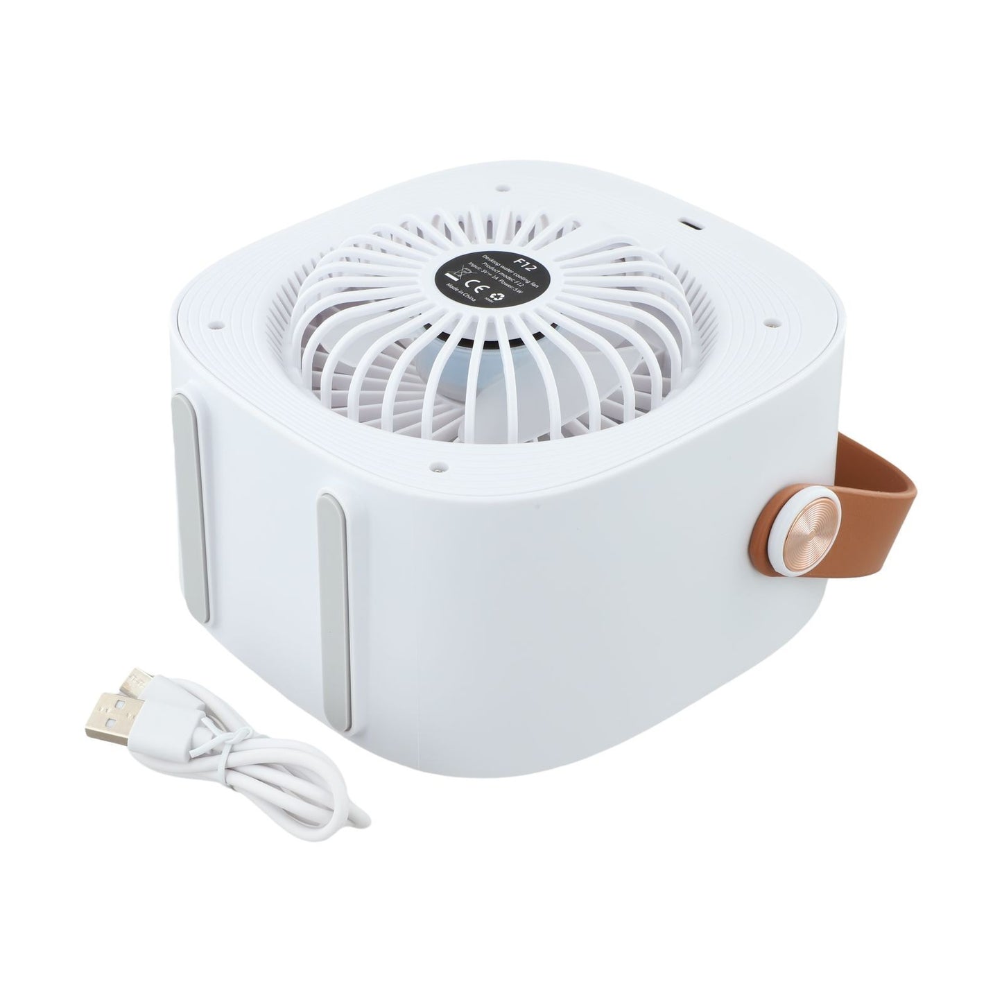 Portable Air Conditioner with Humidifier and 3 Speed Fan Controls for Desk
