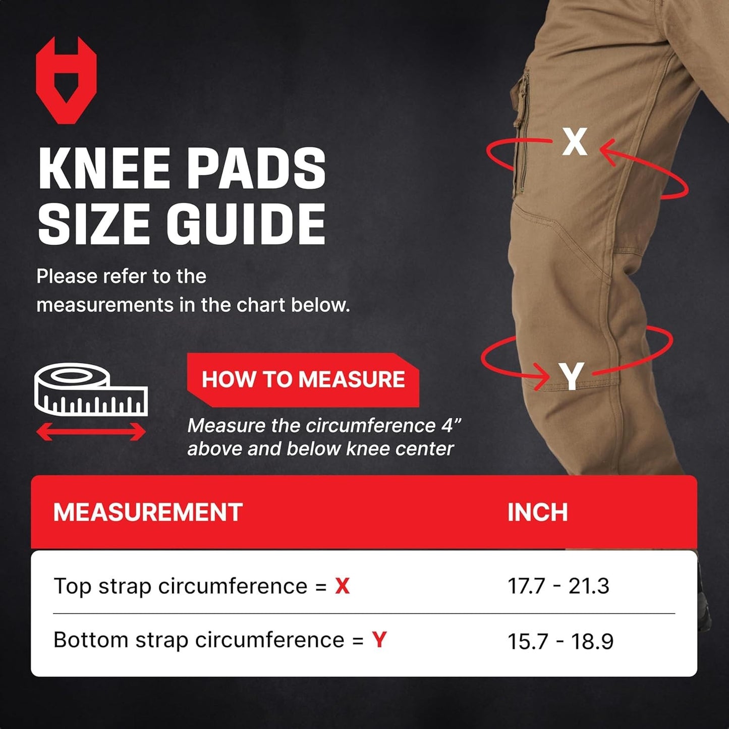 Professional Gel Knee Pads for Work — Heavy Duty Anti-Slip Cap, Extra Dual-Layer