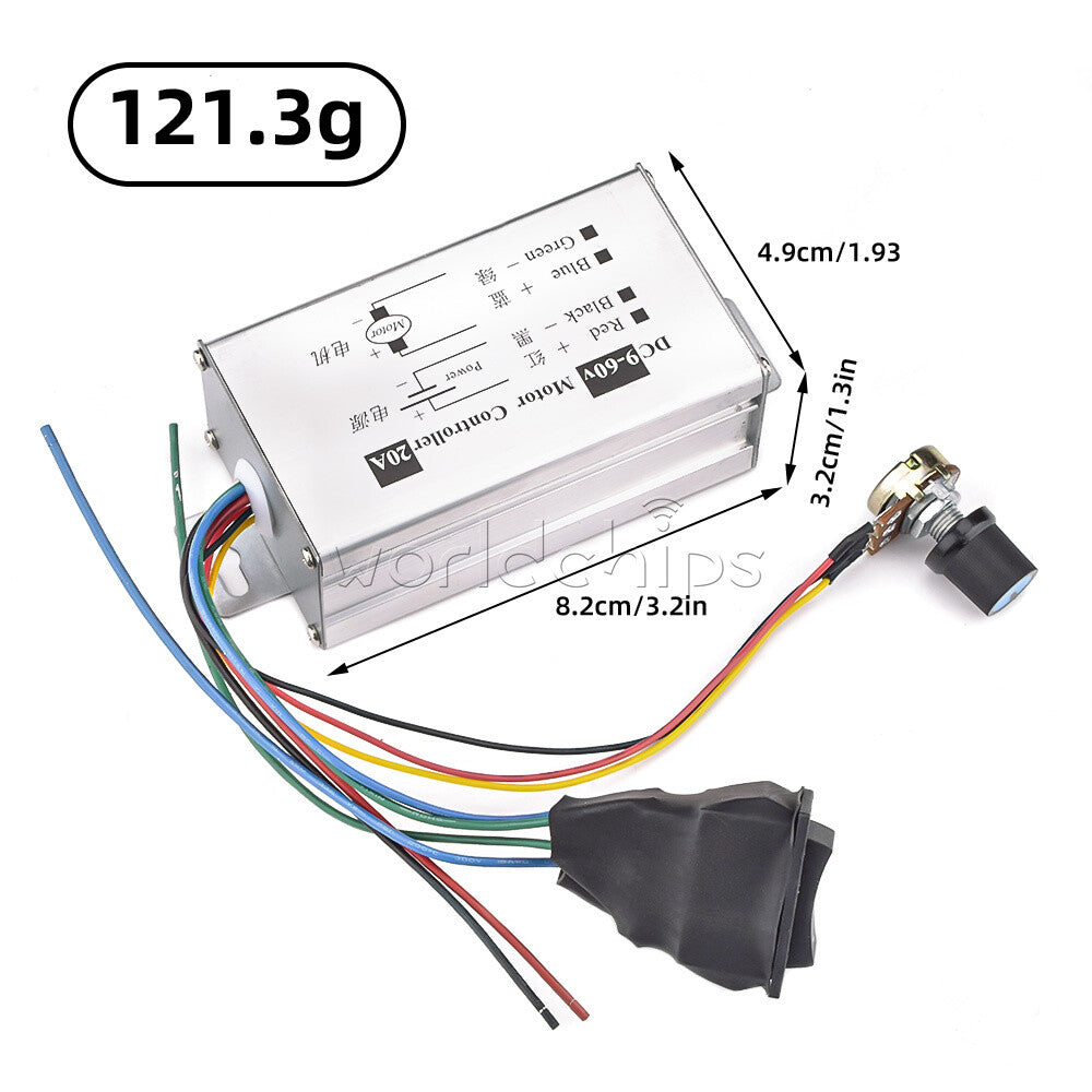Motor Speed Governor DC 9V-60V Pulse Motor Driver PWM Control Board Module