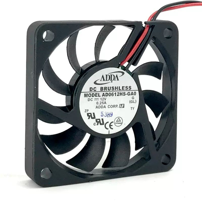 ADDA AD0612HS-GA0 6CM 6010 12V 0.25A Chassis Power Supply Cooling Fan