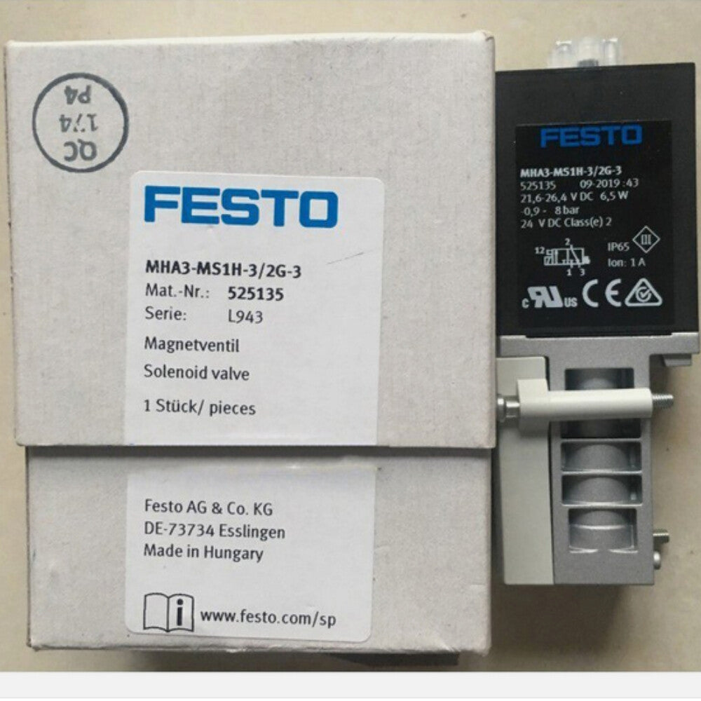 1PCS Festo   Solenoid Valve MHA3-MS1H-3/2G-3 freight free
