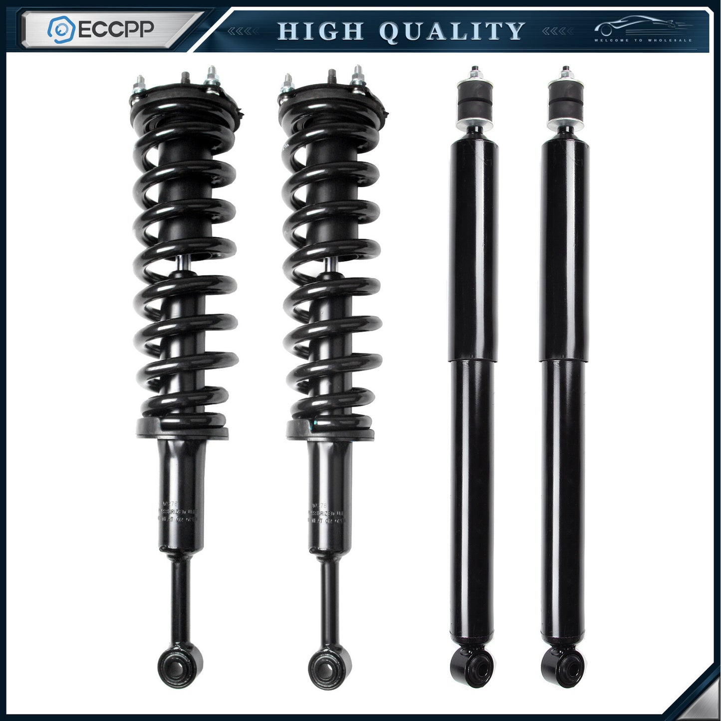 Loaded Complete Strut & Shock Absorber Front & Rear For Toyota Tundra 2007-2014