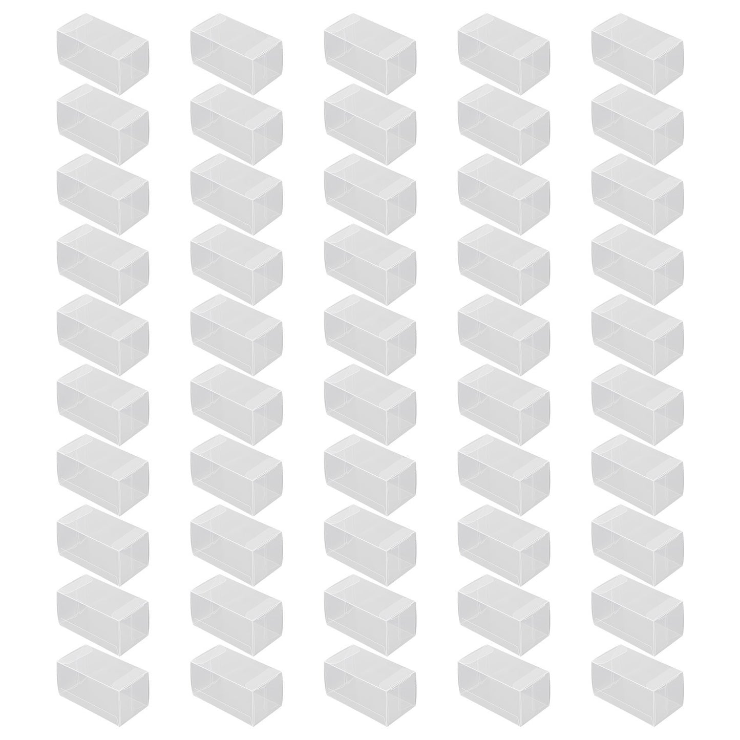 20/25/50pcs Set 1:64 Toys Car PVC Protector Box Case Display Box Pack 41*43*82mm