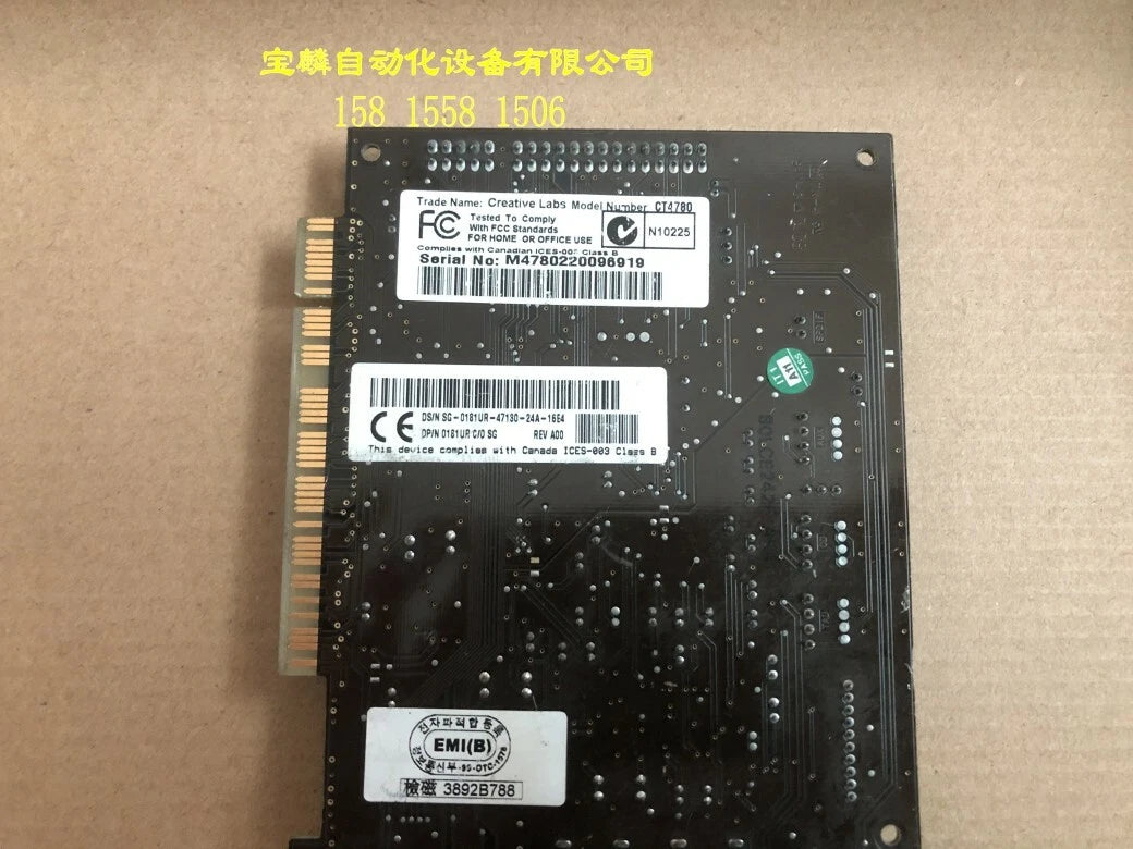 1pc Creative Labs Sound Blaster Live! PCI Sound Audio card CT4780