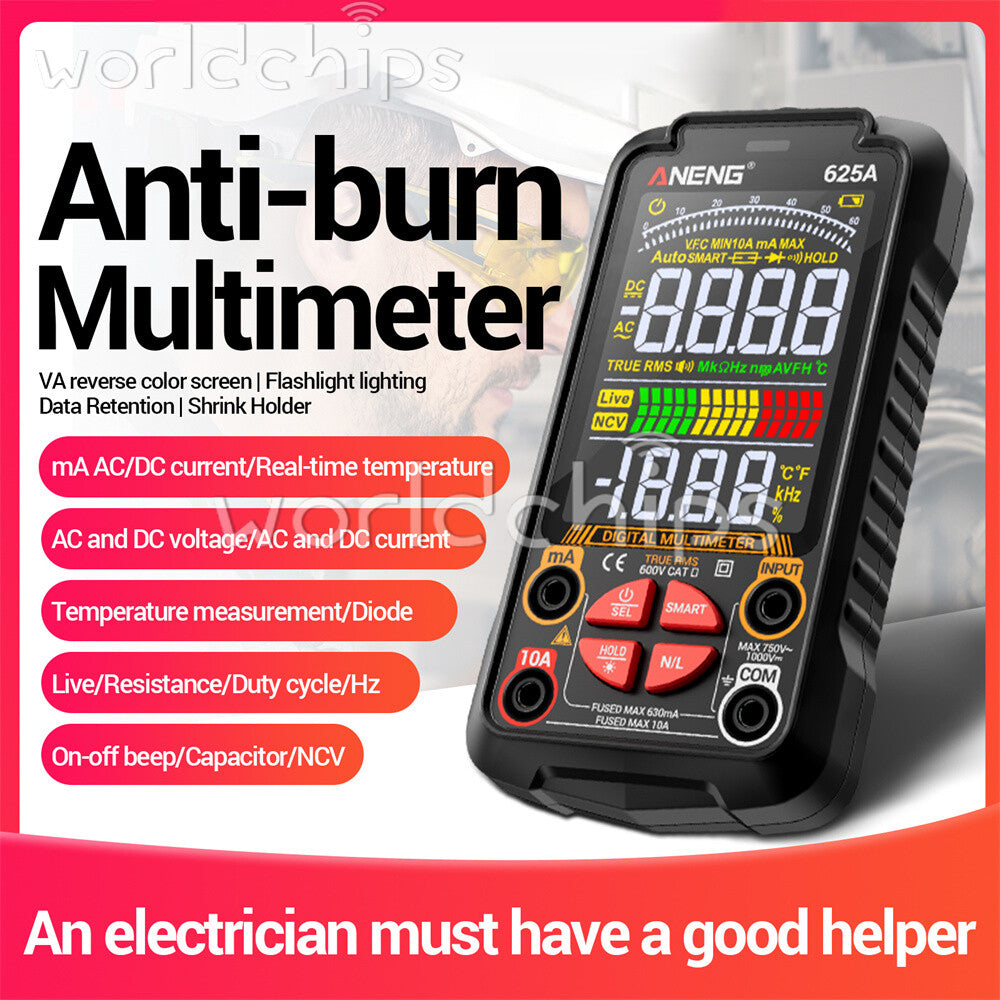 ANENG Smart Digital Multimeter Rechargeable Non-contact Voltage Current Tester