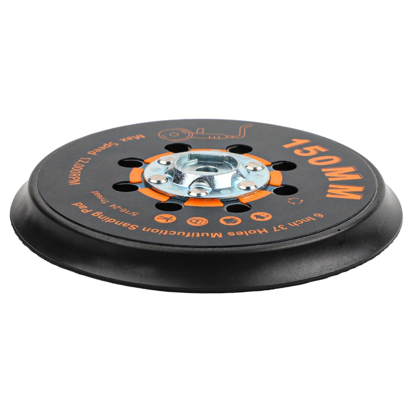150mm Sanding Disc Backing Pad with 37 Holes for Various Finishing Applications