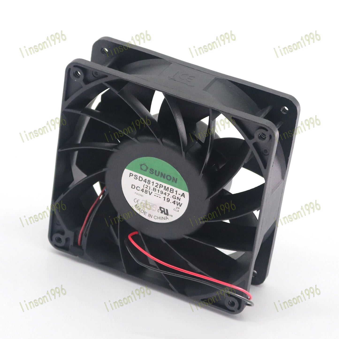 SUNON cooling fan PSD4812PMB1-A DC 48V 19.4W 12038 12CM 2 pin Fast Shipping