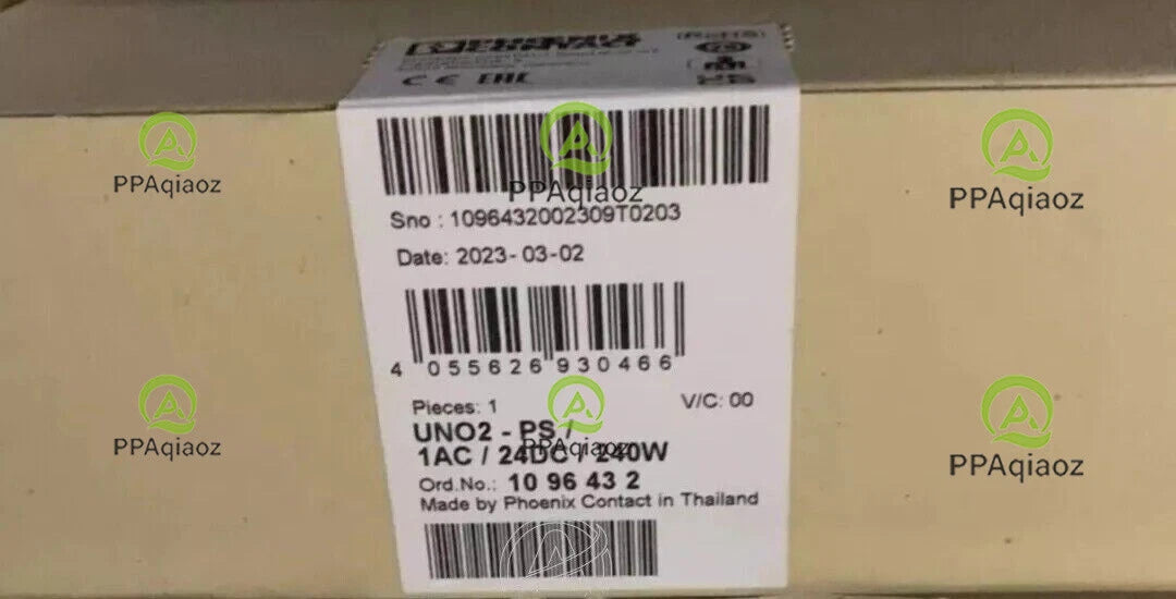 PHOENIX power supply 1096432 UNO2-PS/1AC/24DC/240W #P