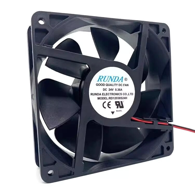 1PC  RUNDA RD12038S24H 24V 0.36A 12cm 12038 Exhaust Welding Machine Fan
