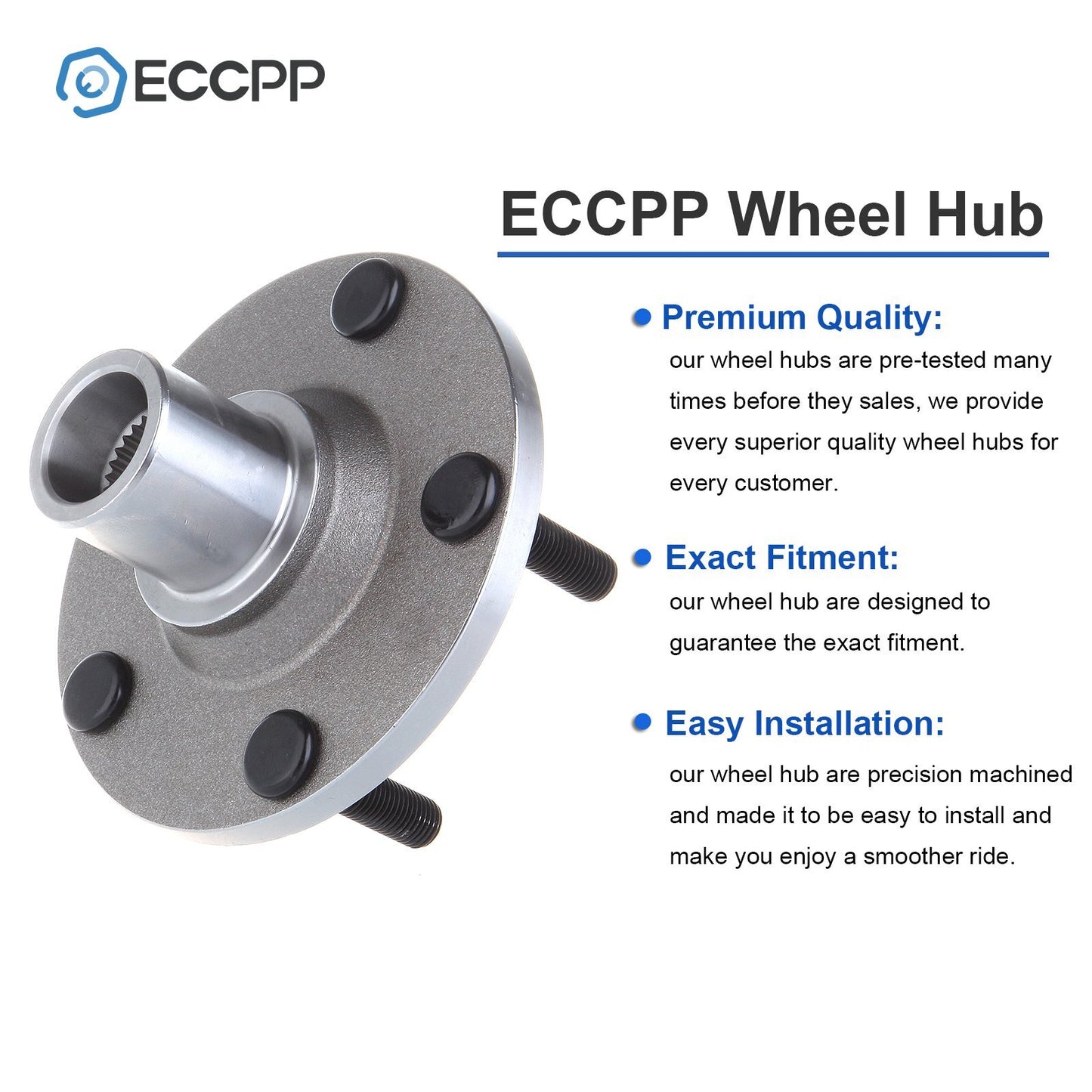 1X Front Wheel Hub & Bearing Kit For Ford Escape Mazda Tribute Mercury Mariner