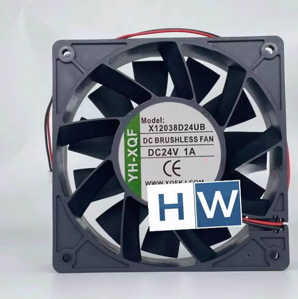 1PC YH-XQF X12038D24MB 0.4A 24V 120*38MM  2-wire High Air Volume Inverter Fan