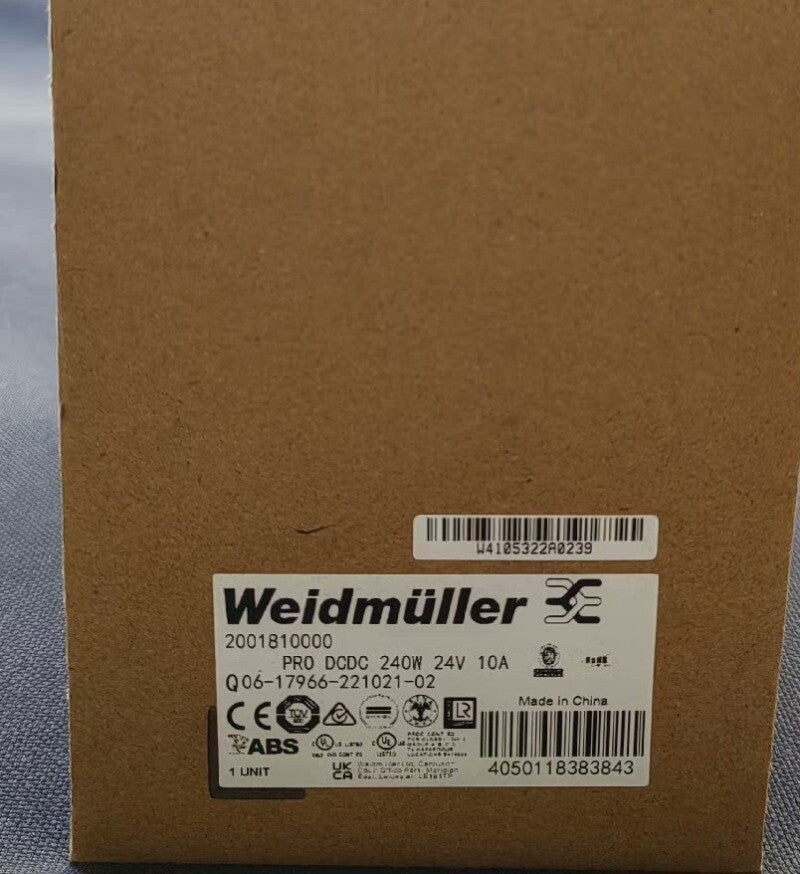 1pcs Weidmuller Switch Power Supply PRO DCDC 240W 24V 10A  2001810000