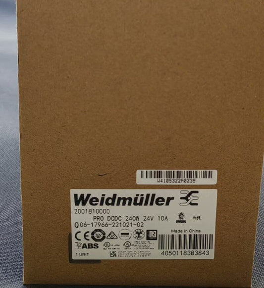 1pcs Weidmuller Switch Power Supply PRO DCDC 240W 24V 10A  2001810000