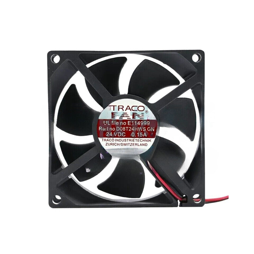 TRACO D08T24HWS GN 24V DC 0.15A 80x80x25mm 8CM Cooling Fan