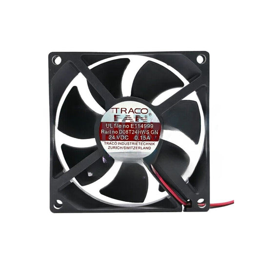 TRACO D08T24HWS GN 24V DC 0.15A 80x80x25mm 8CM Cooling Fan