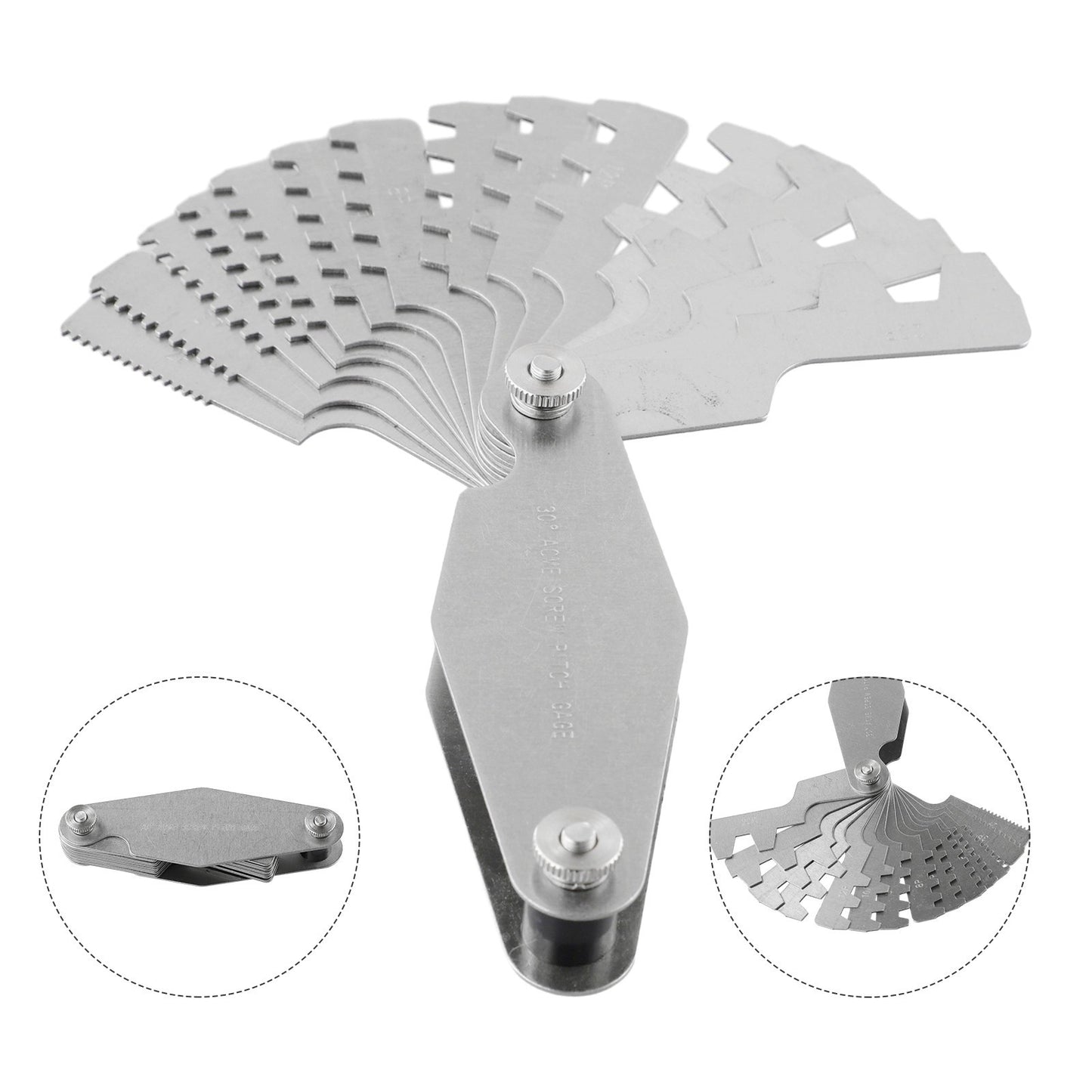 High Quality Stainless Steel Gauge for Reliable Screw Pitch Measurement