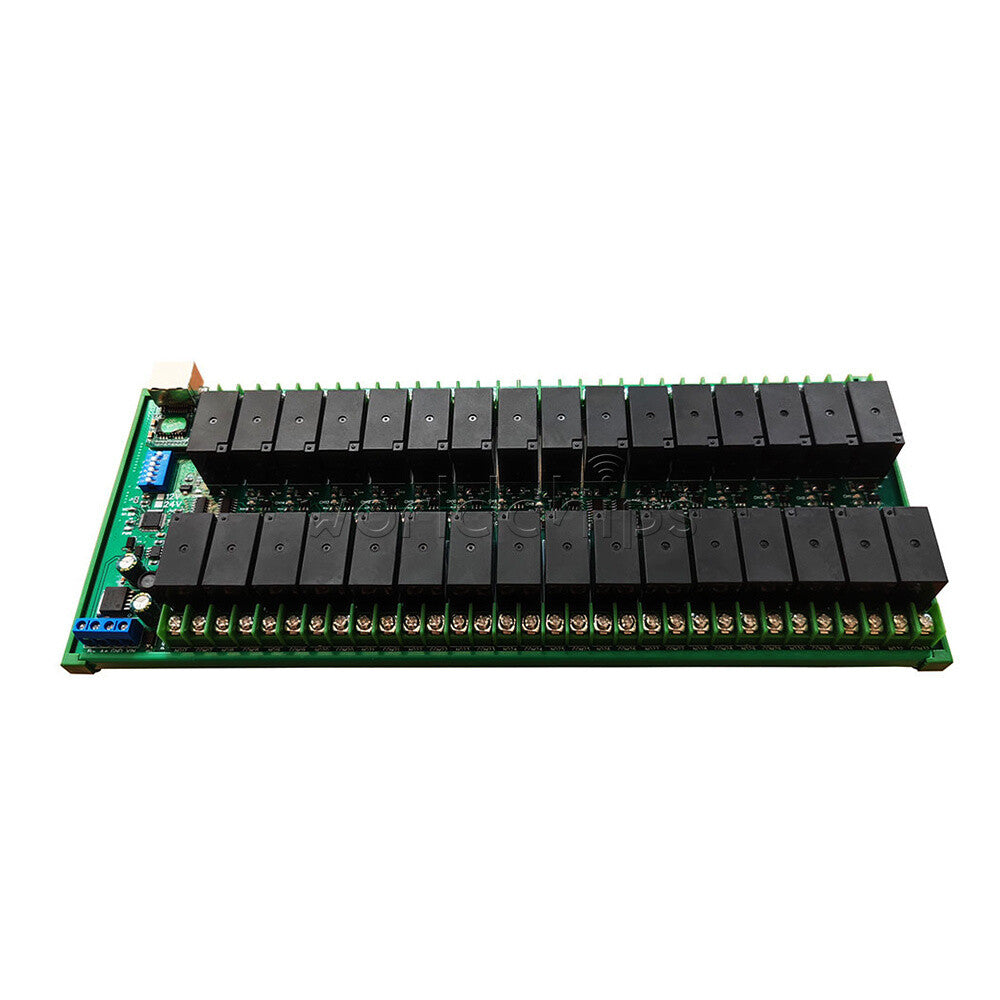 DC 12V/24V 20A 32CH RS485/Ethernet Modbus Rtu Relay Board For PLC IO Board