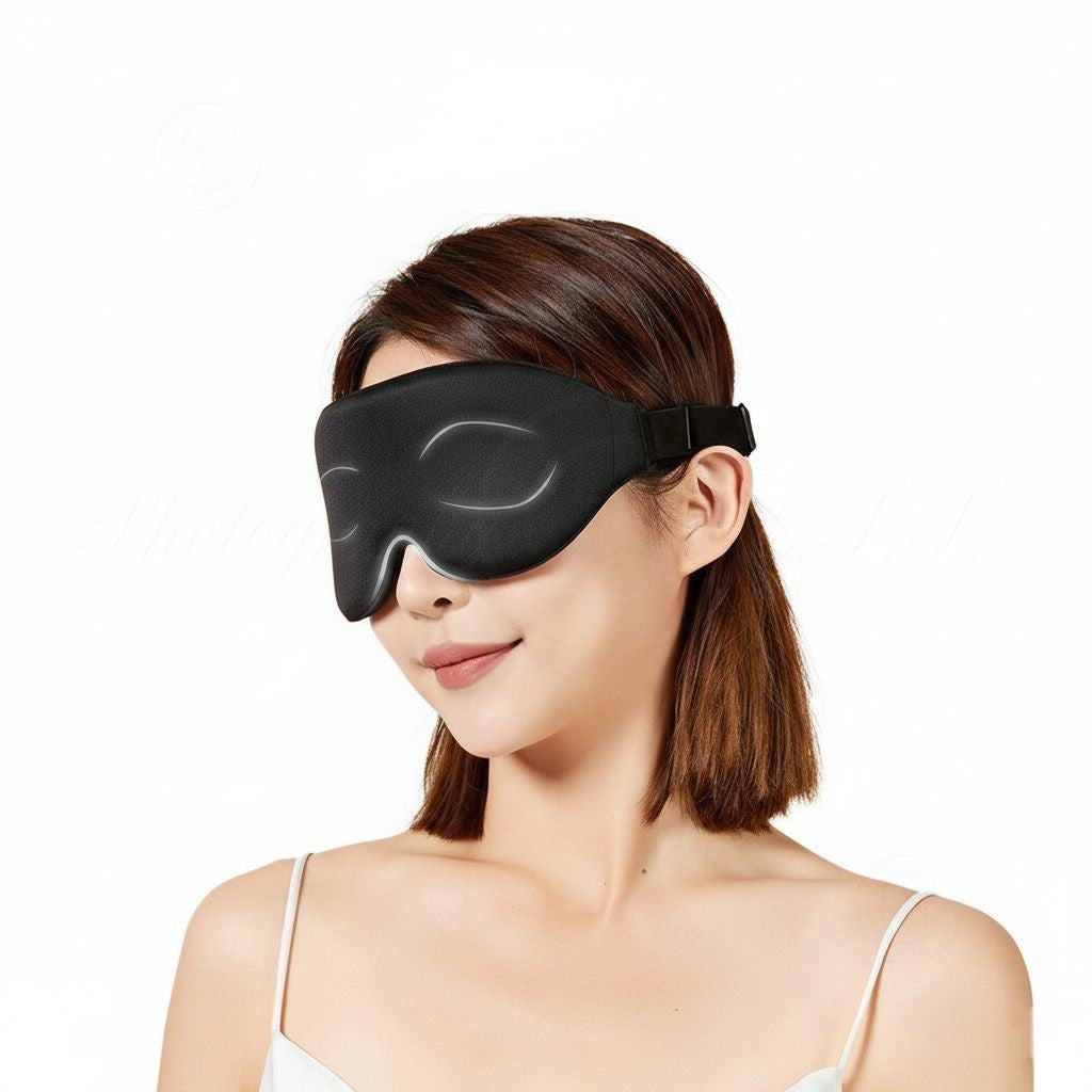 2x/Lot 3D Memory Foam Eye Mask Won't Ruin Your Lash Makeup For Naps Sleep Travel
