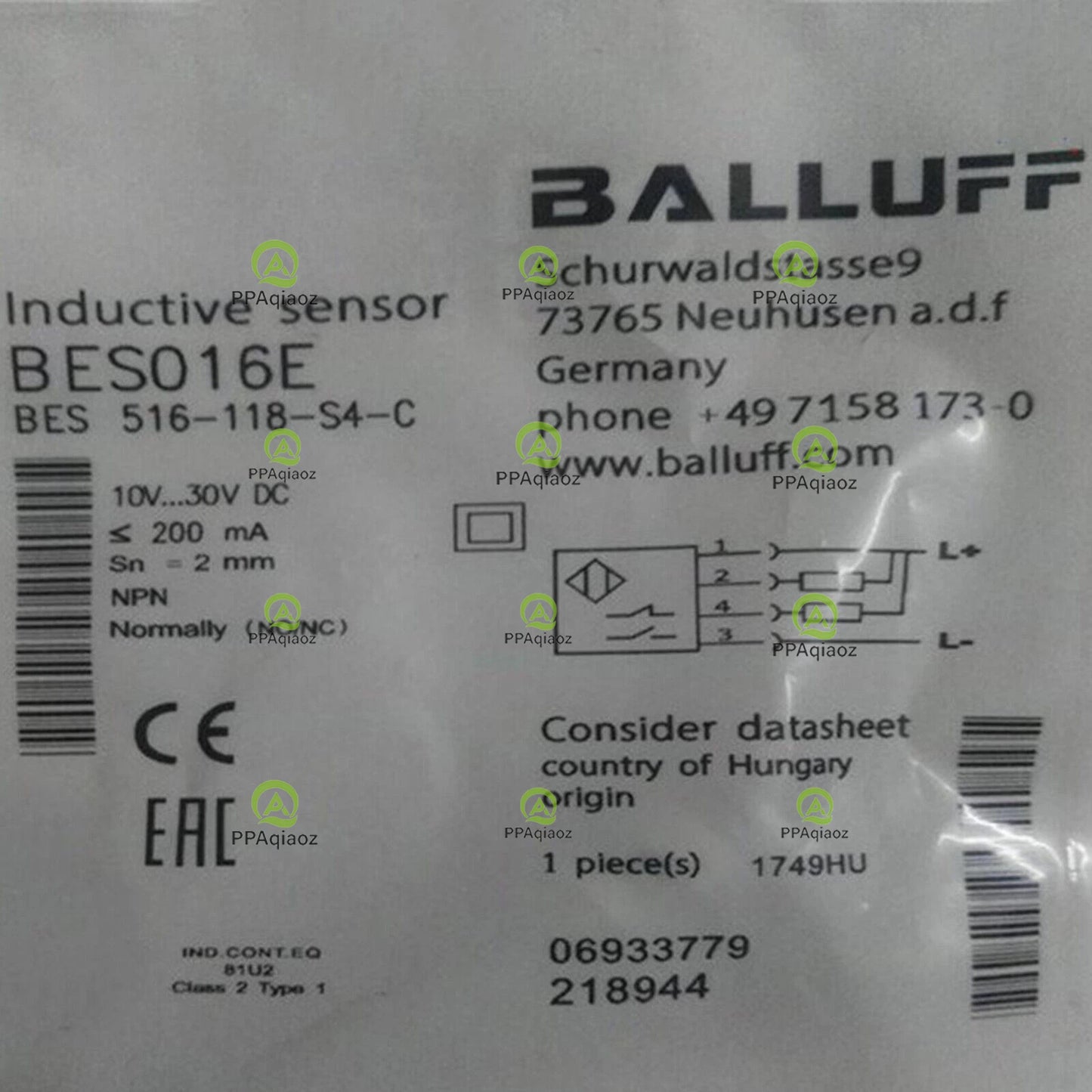 1Pcs  BALLUFF BES 516-118-S4-C（BES016E）sensor Fast delivery