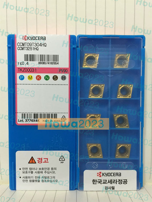 10pcs/Box Kyocera CCMT09T304HQ PV90 CCMT3251HQ Carbide Inserts Turning Blade
