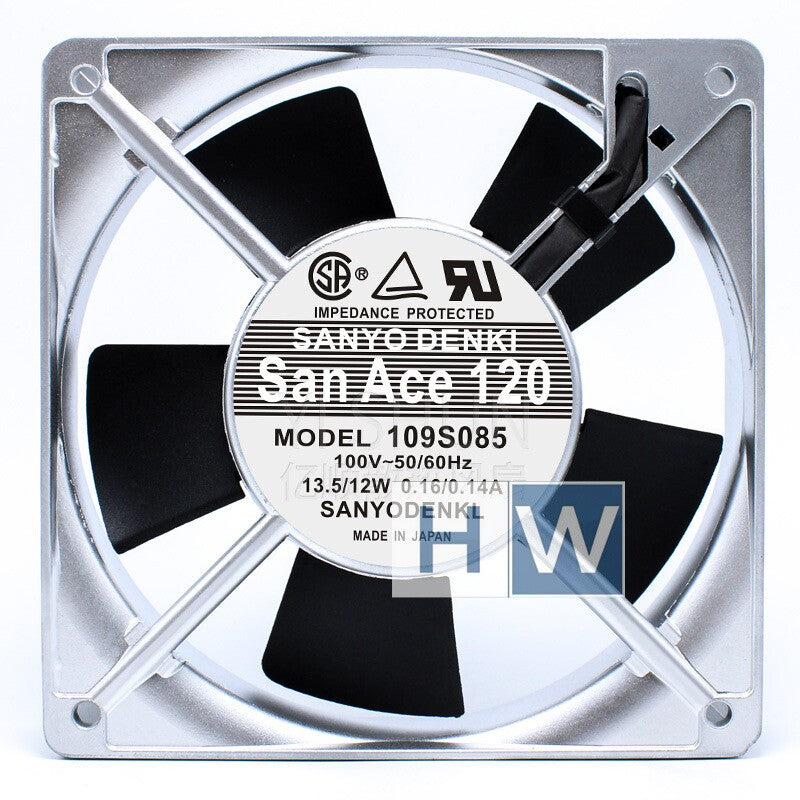 1PC Sanyo SanAce120 109S085 100V 0.16A Plug-in Type 120*25MM 12CM Axial Flow Fan