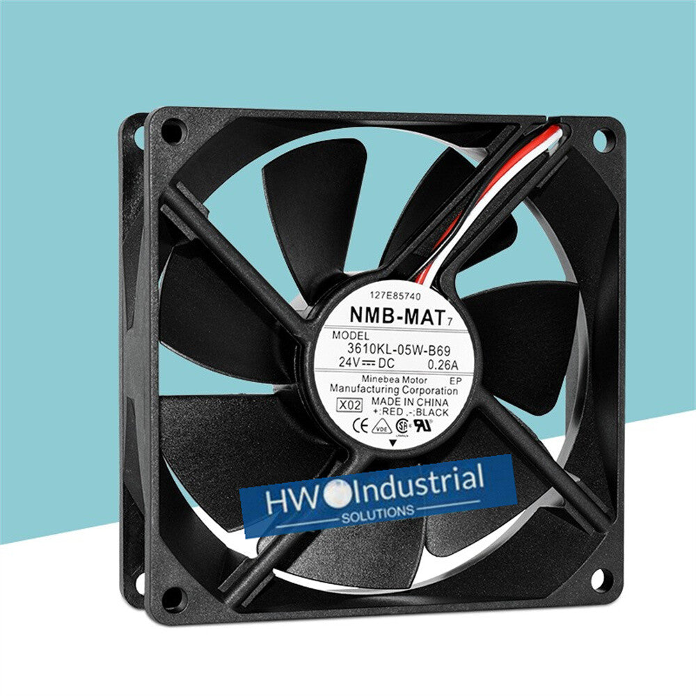 1/piece 3610KL-05W-B69 NMB 3-wire 9025 9CM 24V0.26A high air volume Cooling Fan