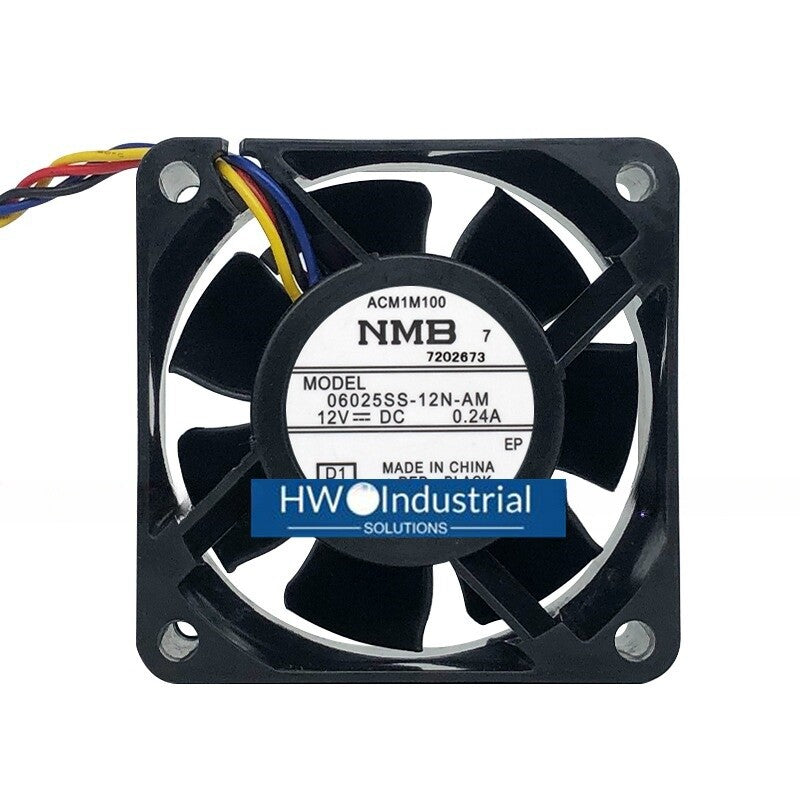 NMB 0625SS-12N-AM 6025 12V 0.24A 4-wire Server Inverter Cooling Fan