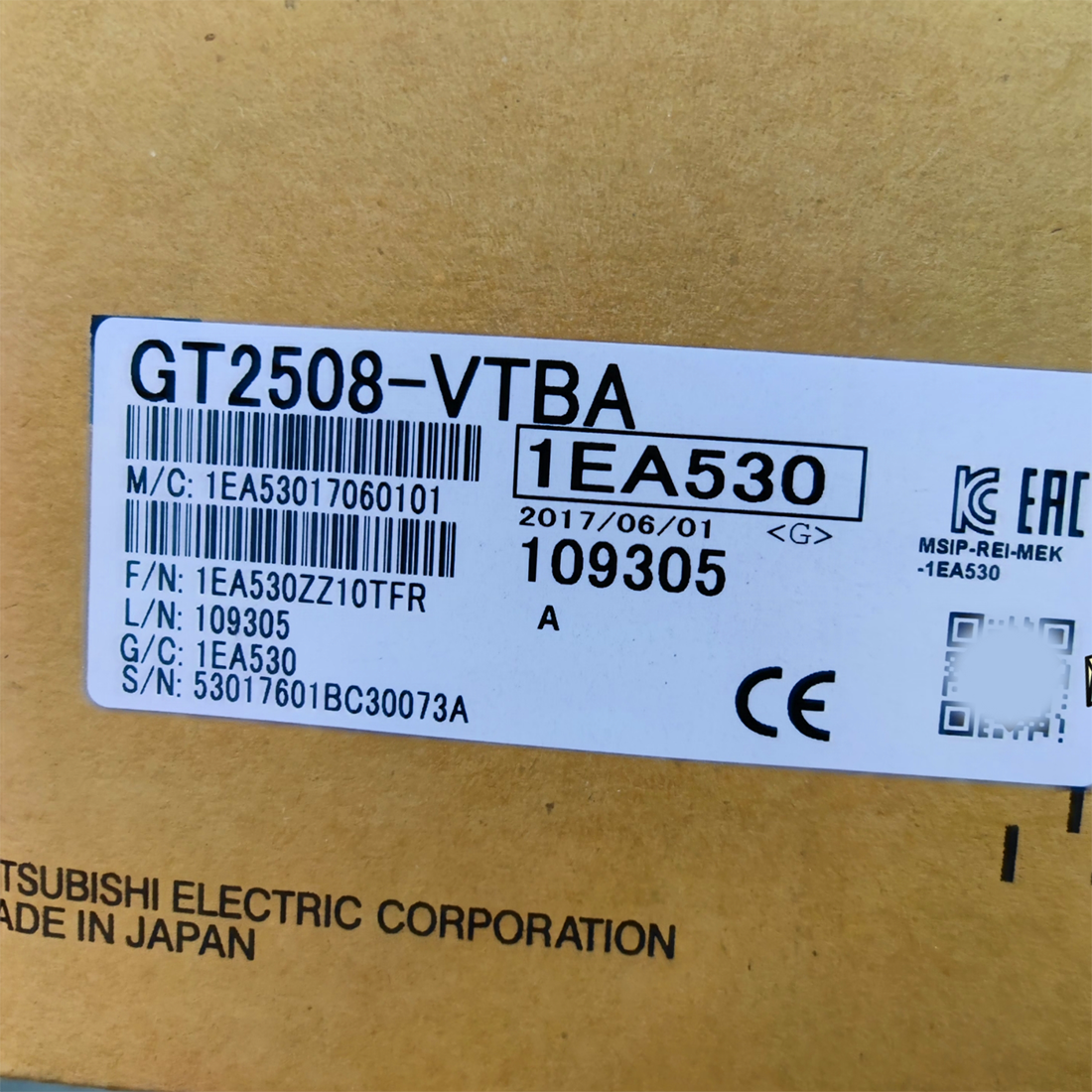 1PC  MITSUBISHI GT2508-VTBA GT2508VTBA Touch Screen In Box