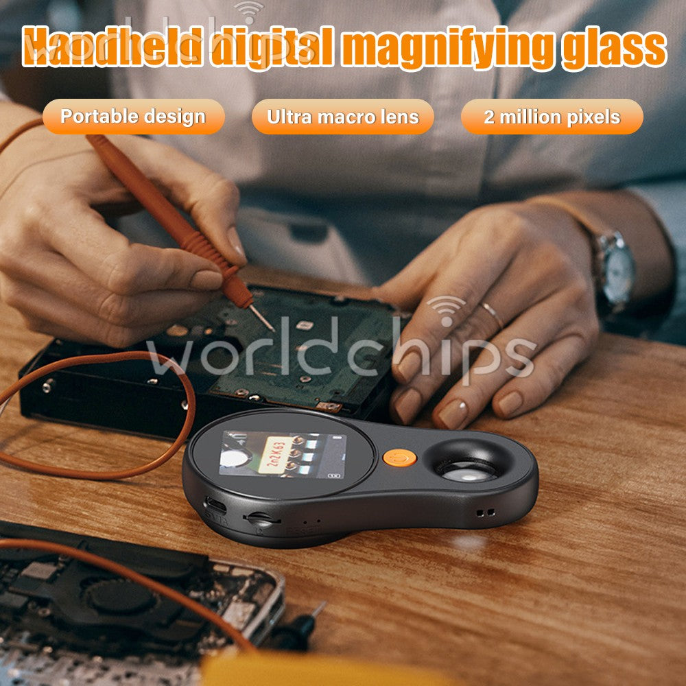 Digital Microscope Handheld 2.0 Inch Color Screen Magnifying Glass 500X USA
