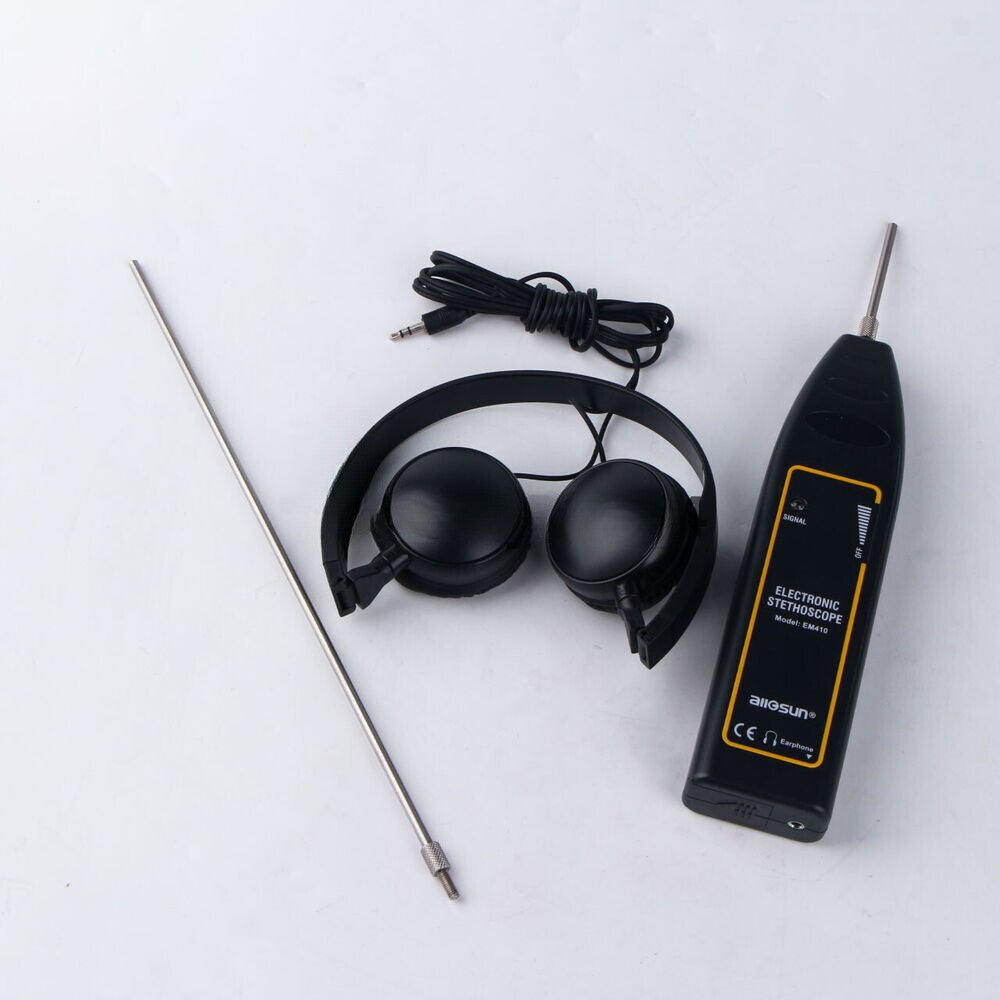 Electronic Stethoscope Earphone Leak Detector Water Hose Detection Equipment Kit