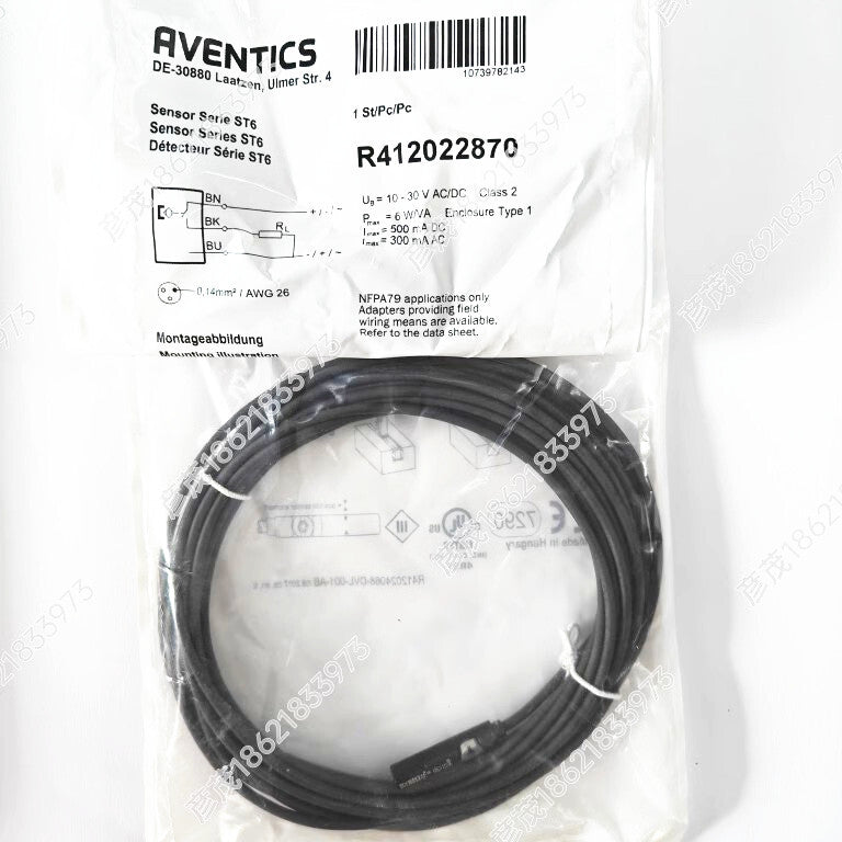 1pcs AVENTICS R412022870 Magnetic Switch with Cable Fast delivery