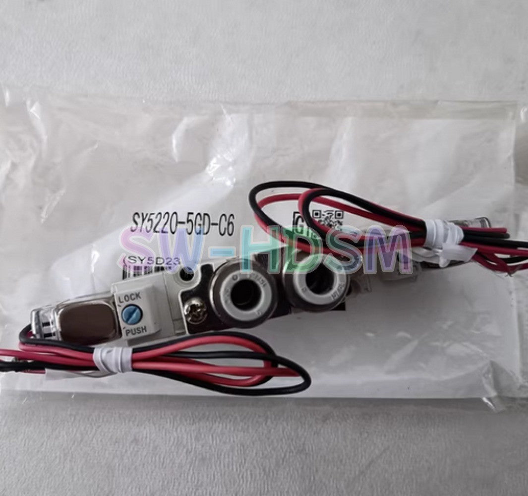 1PCS  FOR SMC Solenoid Valve SY5220-5GD-C6 Freight Free