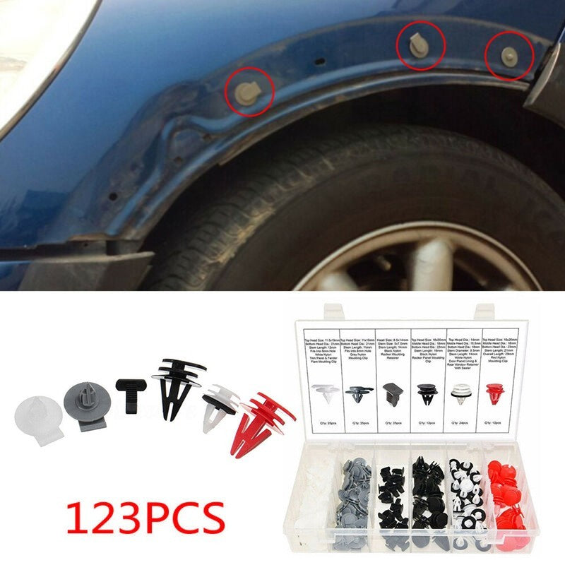 123pcs Wheel Arch Trim Bumper Side Door Clip For BMW R50 R52 R56 R53 Replacement