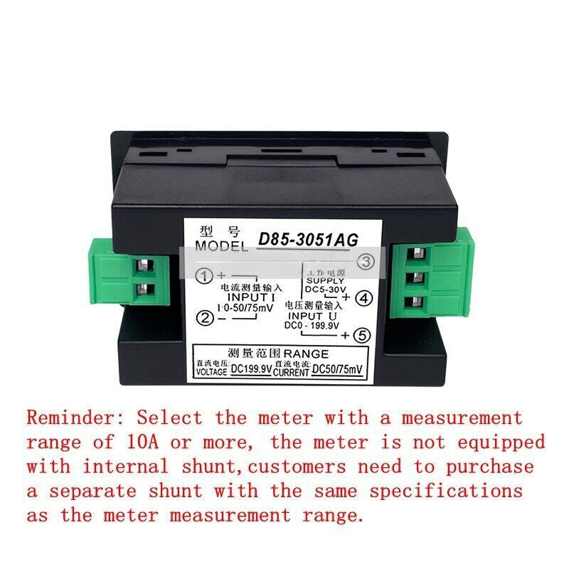 1Pcs  for ouxin DC voltage ammeter D85-3051AG without shunt